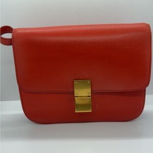 Authentic Celine Classic Box Medium Shoulder Bag